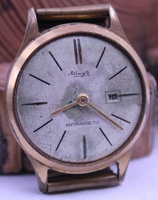 KIENZLE GERMANY CAL. 51/02 MEN'S WATCH 32.7mm 17mm LUG FOR REPAIR (HC)