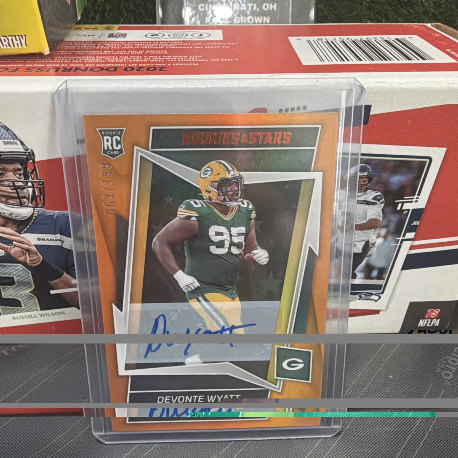 Devonte Wyatt Panini Rookies & Stars #180 Signature-Orange