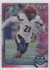 2021-22 Bowman U Chrome Prospects Pink Refractor Myjai Sanders #16 0hk3