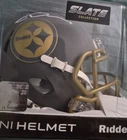 Rico Dowdle Pittsburgh Steelers Signed 2025 Slate Speed Mini Helmet Beckett