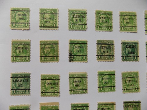 U S Coll'n of (24) used Diffn't cities PRECAN. DEFIN-9-19-B*-1 C FRANKLIN- - Picture 2 of 2