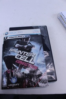 XBOX 360 Tom Clancy's Splinter Cell Conviction Video Game w/Manual Rated M