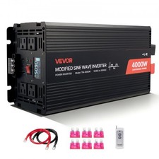 4000W Power Inverter, 12V DC to 120V AC Modified Sine Wave Inverter, Solar Car C