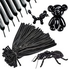 260 Black Twisting Balloons for Modeling, Parties, Weddings, and Festivals