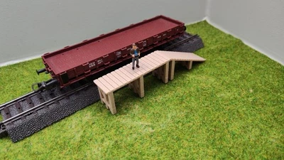 JERKUI 3D DRUCK & MODELLBAU H0 Zubehör - kleine Laderampe für Märklin C und M Gleis - kein Bausatz - H0 1:87