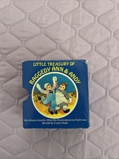 1984 Raggedy Ann  Andy Little Treasury Set Of 6 Board Books Full Color SEALED