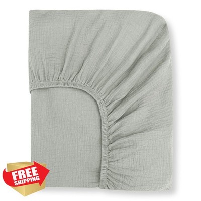 Nora's Nursery Organic Crib Sheets Stone