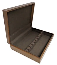 Vintage Tarnish Resistant Wood Silverware Flatware Wooden Storage Chest Box 90