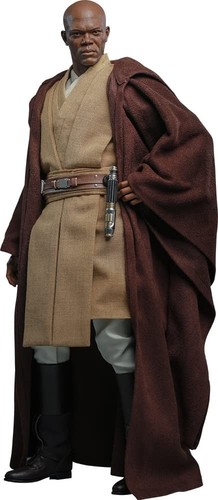 Película Obra Maestra StarWars El Ataque de los Clones Mace Windu Figura de A... - Imagen 1 de 8