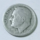 1946 D Roosevelt Dime 90% Silver Circulated Coin Free Shipping #8753