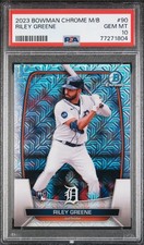 2023 Bowman Chrome Mega Box Riley Greene #90 Rookie (RC) PSA 10 Detroit Tigers 