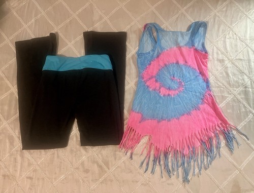 Bekleidungspaket Mädchen Größe 8-10 Set 17 Teile - Hosen Tops Hoodies Shorts Schwimmen usw. - Bild 10 von 24