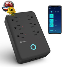 Plug Outlet Extender, Surge Protector with 3 Individually Controlled Smart Power