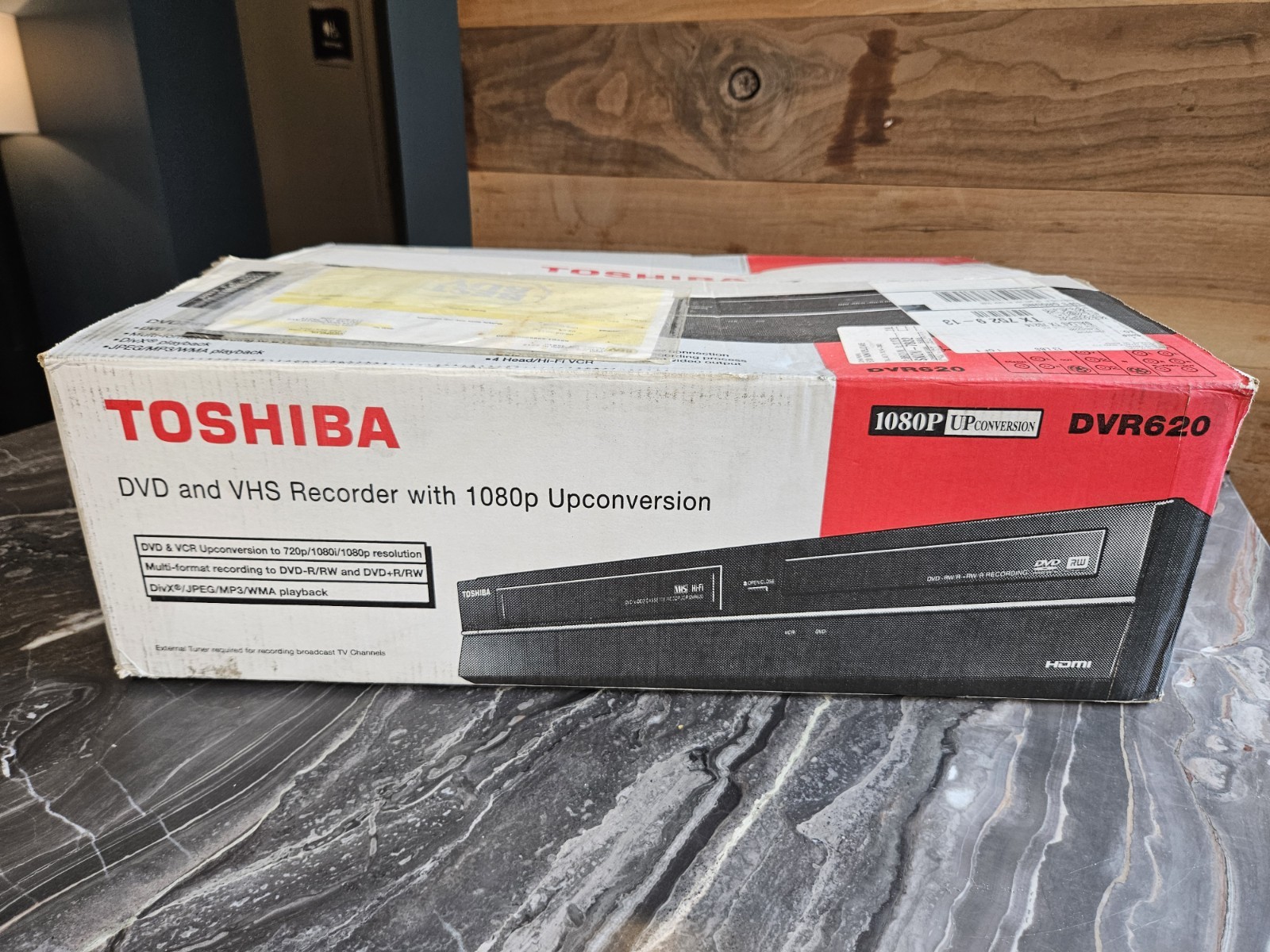 Toshiba DVR620 DVD Recorder VCR Combo HDMI 1080p NEW Open Box VHS Dubbing CIB