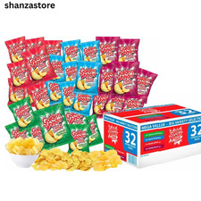 Golden Wonder Fully Flavoured Crisps 32 Multipack - 8 of Each Flavour - 25g Bags