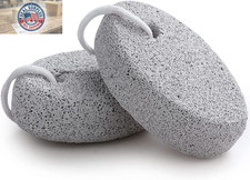 Natural Foot Pumice Stone for Feet, 2-Pack Lava Pedicure Tools Hard Skin Callus