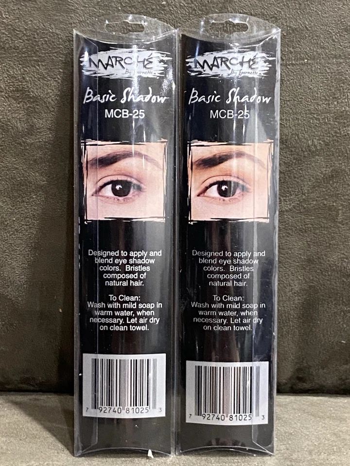 PINCEL DE MAQUILLAJE DE SOMBRA BÁSICA MARCHE BY SPORNETTE MCB-25 - ¡2 PAQUETES! - ¡NUEVO! Foto 4 de 4