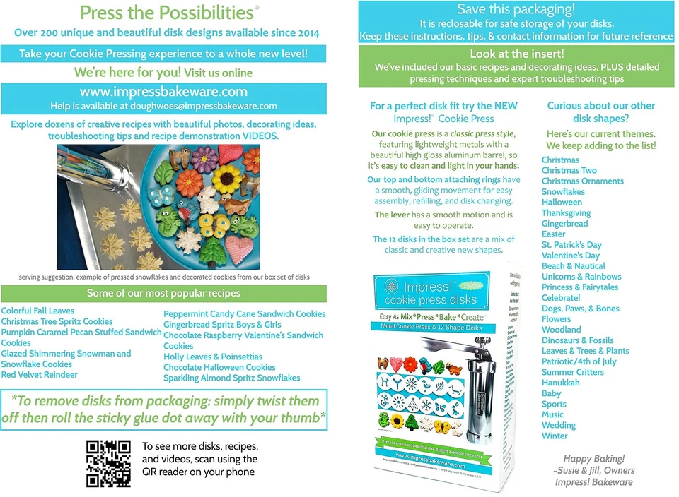 Discos de prensa de galletas Impress - Juego de 8 Hanukkah, formas de plástico seguras para alimentos con... Foto 3 de 4