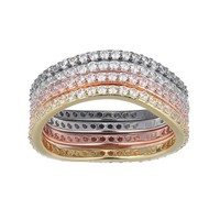 Cavill Silberring Damen Zirkon 1,83Ct Rundschliff 925 Sterlingsilber