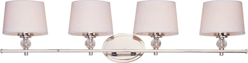 Maxim Lighting 12764WTPN Rondo 4-Light Bath Vanity in Polished Nickel - Picture 2 of 2