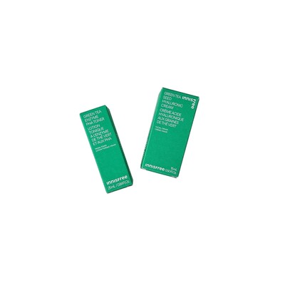 Innisfree Green Tea Seed Hyaluronic Cream and Green Tea Enzyme PHA Toner