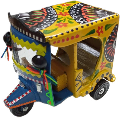 LKW Kunst Rikscha/Pakistanisch Handbemalt Tuk Tuk/Homedecor/Mehrfarbig/10cmX9cm