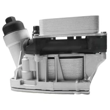 11428507697 Aluminum Engine Oil Cooler Filter Housing Assembly For BMW 328D 535D