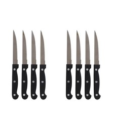 8 PCS Pack Of 8 Inches Stainless Steel Steak Knives 8 Set Kitchen Tools （8 Pack)