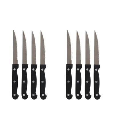 8 PCS Pack Of 8 Inches Stainless Steel Steak Knives 8 Set Kitchen Tools （8 Pack)