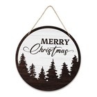 Merry Christmas Sign Hanging Decorations, Farmhouse Christmas christmas tree