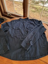 GUCCI Duke Shirt Men's Blue Button Up Dress Shirt Cotton 46/18