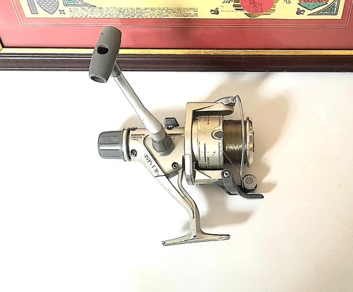 FISHING REEL - SHIMANO SIDESTAB 4000 - MATCH - SPINNING - 3 BALL BEARING - CLEAN