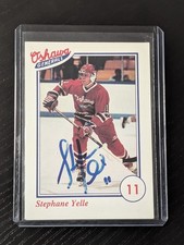 Stephane Yelle Oshawa Generals Rookie Card Auto