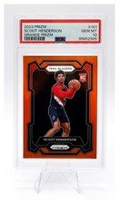 2023-24 Panini Prizm Scoot Henderson #141 Orange Prizm RC /49 PSA GEM MT 10
