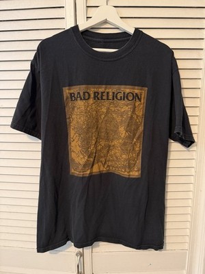 Vintage Bad Religion Hell And Vicinity L T Shirt 2007 New Maps Of Punk Rock RARE