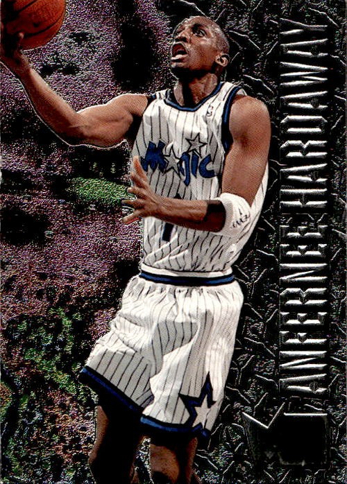 Card Basket Fleer Metal 1996/97 # 69 Anfernee Hardaway Orlando Magic
