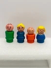 Vintage Fisher Price Little People Family with Wooden Bodies and Wood Heads