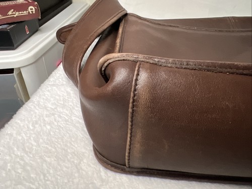 Coach Full Flap Briefcase 5206 Shoulder Strap Brown Classic Messenger Bag Charm - Picture 19 of 24
