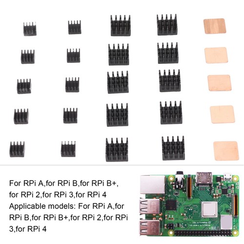 25x Heatsink Kit Good Heat Dissipation Wide Compatibility Heat Sink Kit For R CB - Afbeelding 16 van 22