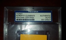 ROBERTO CLEMENTE auto SIGNED 1971 NLC ticket AUTOGRAPH PSA MVP 1/1 Rare Pirates