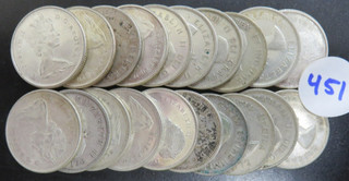 $5.00 Face Value 80% Silver Canadian 25 Cents