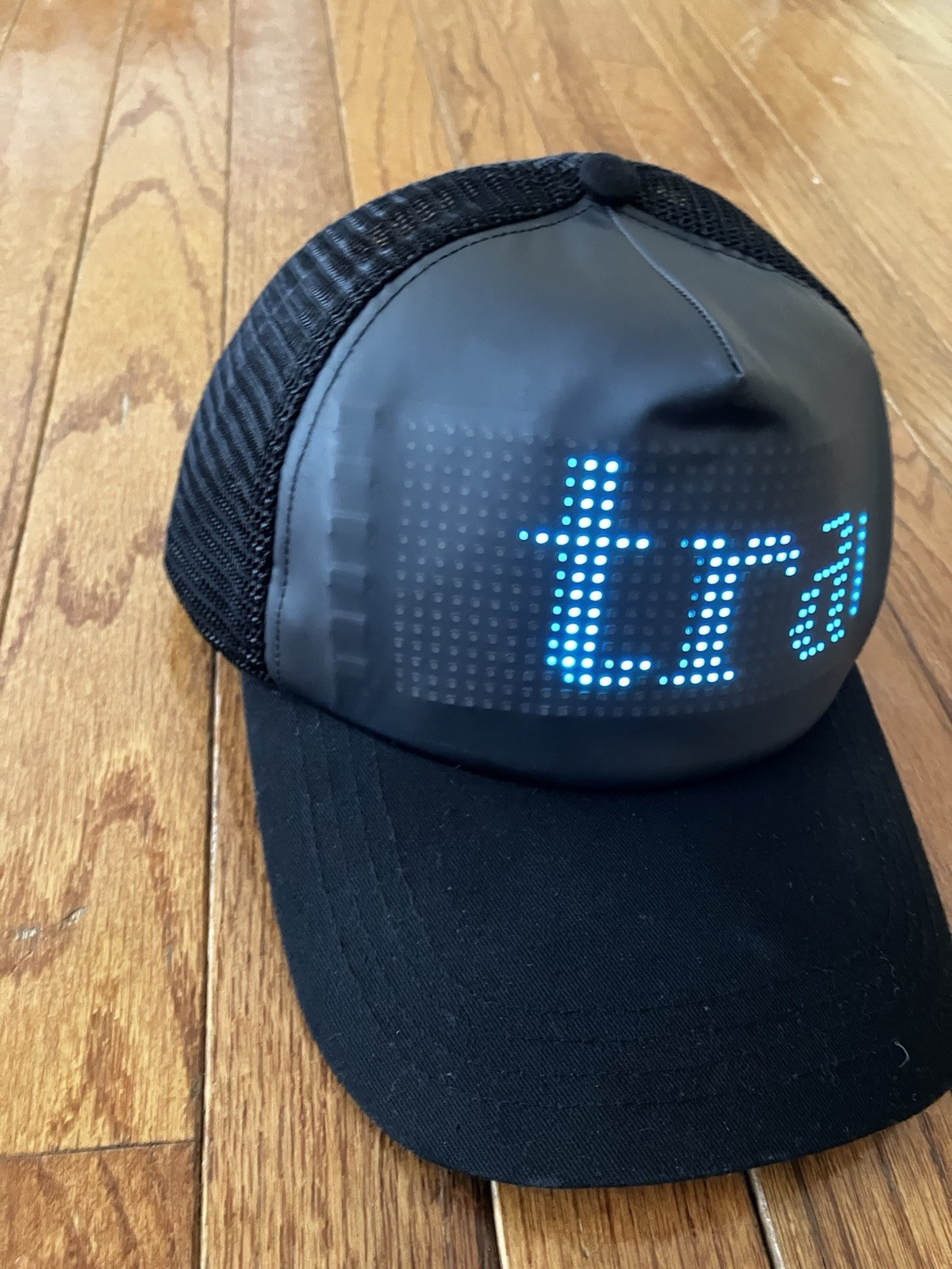 LED Hat Cap Display Message Bluetooth Editable Bl… - image 5