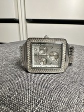 Express Women s Silver-Tone Square Dial Watch...