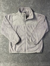 NORTH FACE Denali Girl  s Size X-Large Gray Fuzzy Fleece Full Zip Jacket EUC