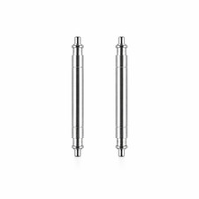 Rolex Datejust 31 Steel 17mm Spring Bars - No Holes Case - One Pair