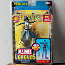 ToyBiz Marvel Legends Mystique Sentinel Series Poseable w PosterBook BAF