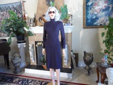 Dolce&Gabbana Aubergine Turtle Neck Sheath Dress SIze IT 42/US 6