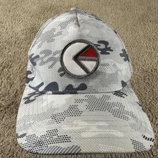 Ethika Hat Cap Snap Back One Size Mens Gray White Snow Camo Athletic Patch Logo