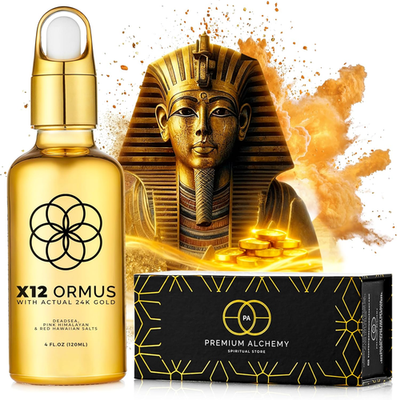 X12 Ormus Monoatomic Gold - Liquid Trace Mineral Blend with 24K