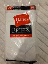 Vtg Hanes 3 Pack Men s White Briefs Sz36 Nos New Sealed 1997 Underpants